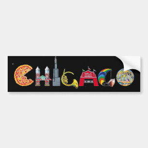 Autocollant De Voiture Adhésif pour pare-chocs de Chicago