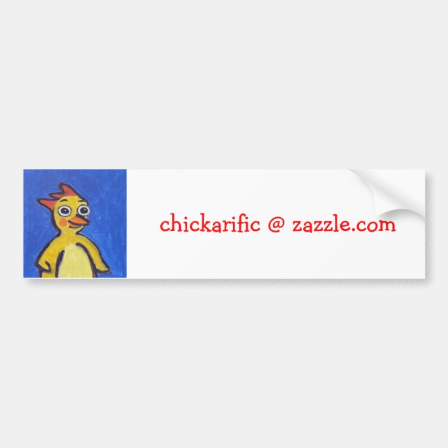 Autocollant De Voiture Adhésif pour pare-chocs de Chickarific (Devant)