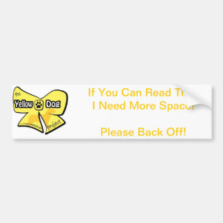 Autocollant De Voiture Adhésif pour pare-chocs de chien jaune