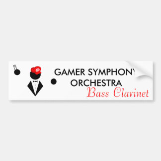 Autocollant De Voiture Adhésif pour pare-chocs de clarinette basse de GSO