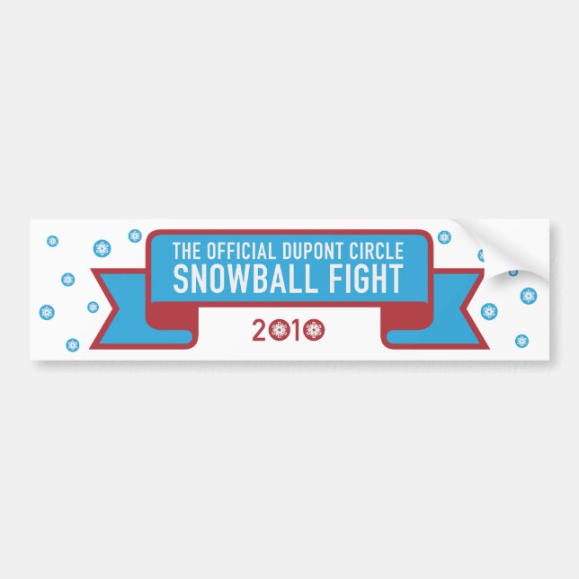 Autocollant De Voiture Adhésif pour pare-chocs de combat de Snowball (Devant)