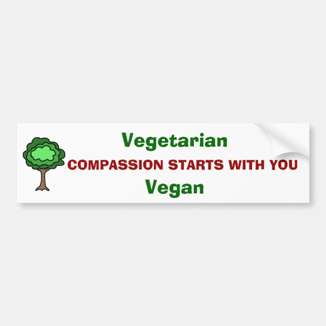 Autocollant De Voiture Adhésif pour pare-chocs de compassion (Devant)
