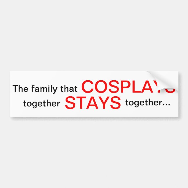 Autocollant De Voiture Adhésif pour pare-chocs de Cosplay (Devant)