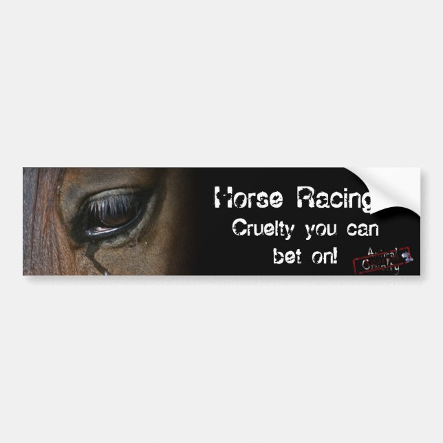 Autocollant De Voiture Adhésif pour pare-chocs de course de chevaux (Devant)