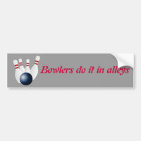 Adhésif pour pare-chocs de coutume de bowling