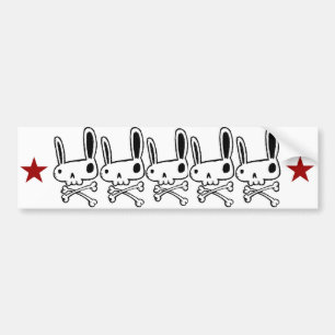 Autocollant De Voiture Adhésif pour pare-chocs "de crânes de lapin"