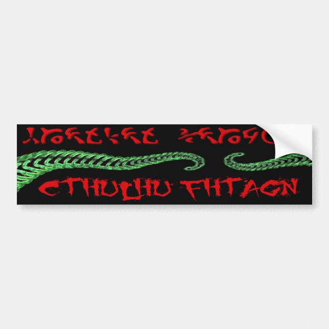 Autocollant De Voiture Adhésif pour pare-chocs de Cthulhu (Devant)