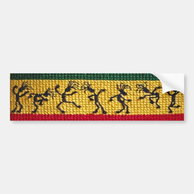 Autocollant De Voiture adhésif pour pare-chocs de danse de reggae (Devant)
