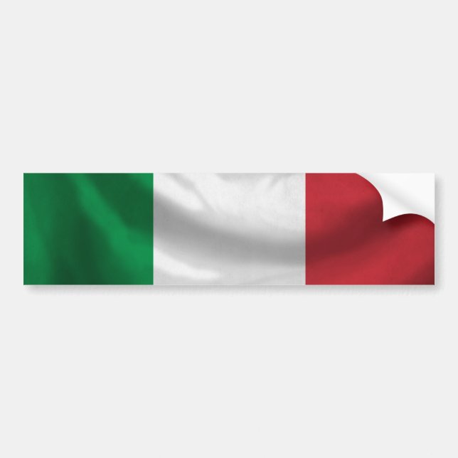 Autocollant De Voiture Adhésif pour pare-chocs de drapeau de l'Italie (Devant)