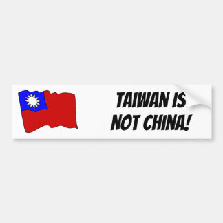 Autocollant De Voiture Adhésif pour pare-chocs de drapeau de Taïwan