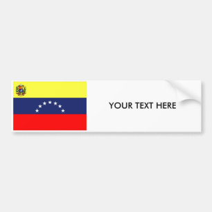 Autocollant De Voiture Adhésif pour pare-chocs de DRAPEAU du VENEZUELA