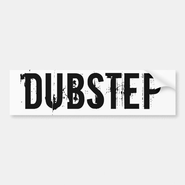 AUTOCOLLANT DE VOITURE ADHÉSIF POUR PARE-CHOCS DE DUBSTEP (Devant)
