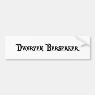 Autocollant De Voiture Adhésif pour pare-chocs de Dwarven Berserker