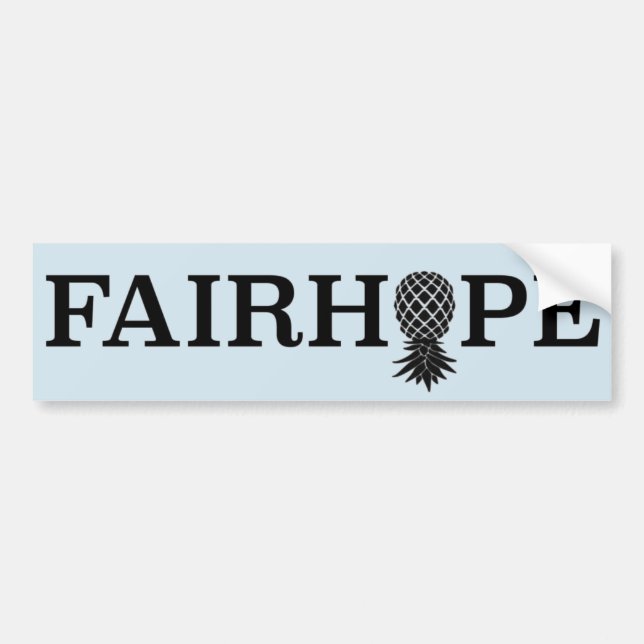 Autocollant De Voiture Adhésif pour pare-chocs de Fairhope - ananas à (Devant)