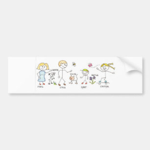 Autocollant De Voiture Adhésif pour pare-chocs de famille