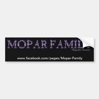 AUTOCOLLANT DE VOITURE ADHÉSIF POUR PARE-CHOCS DE FAMILLE DE MOPAR