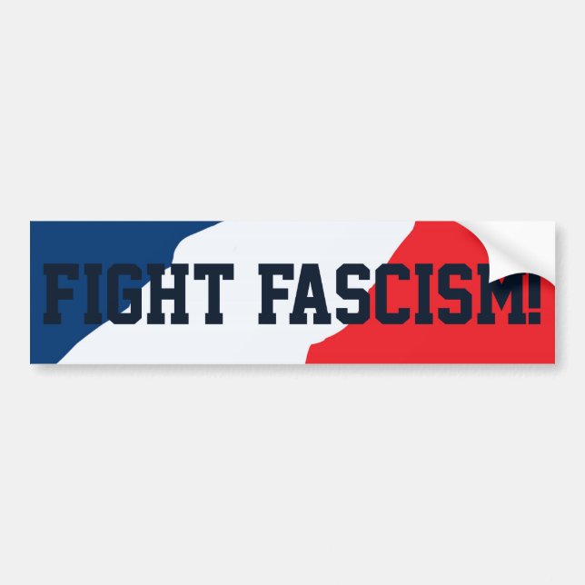 Autocollant De Voiture Adhésif pour pare-chocs de fascisme de combat (Devant)