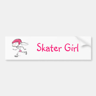 Autocollant De Voiture Adhésif pour pare-chocs de fille de patineur