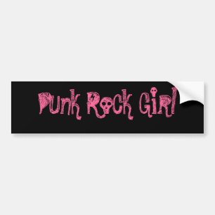 Autocollant De Voiture Adhésif pour pare-chocs de fille de punk rock