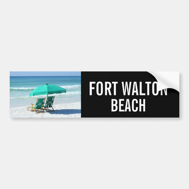 Autocollant De Voiture Adhésif pour pare-chocs de Fort Walton Beach la (Devant)