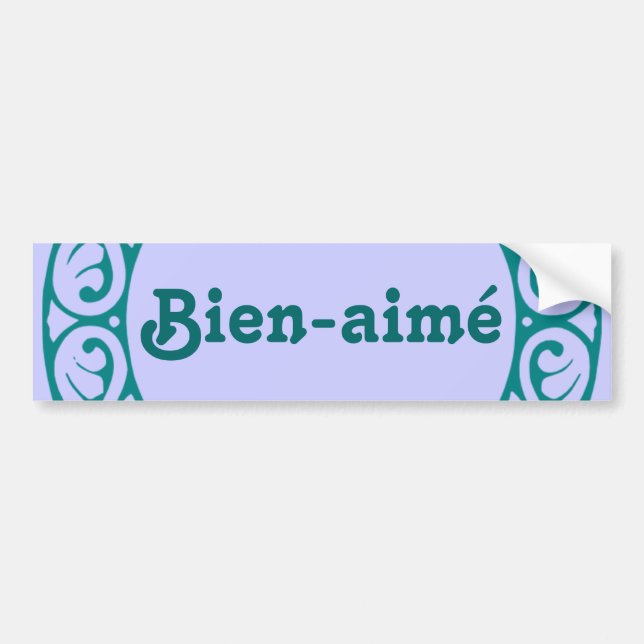 Autocollant De Voiture Adhésif pour pare-chocs de Français de Bien-aimé (Devant)