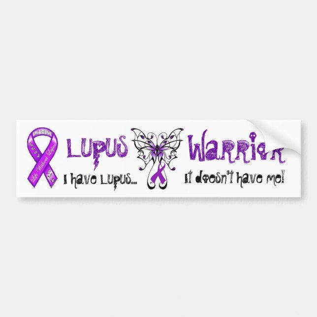 Autocollant De Voiture Adhésif pour pare-chocs de guerrier de lupus (Devant)
