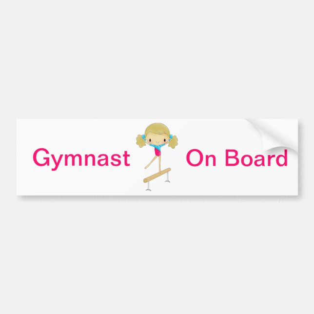 Autocollant De Voiture Adhésif pour pare-chocs de gymnaste à bord (Devant)