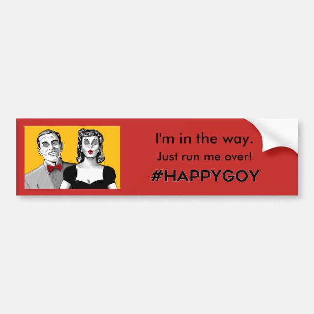 Autocollant De Voiture Adhésif pour pare-chocs de Happygoy ! (Devant)