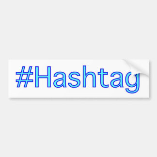 Autocollant De Voiture Adhésif pour pare-chocs de Hashtag