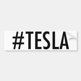 Autocollant De Voiture Adhésif pour pare-chocs de Hashtag # de TESLA