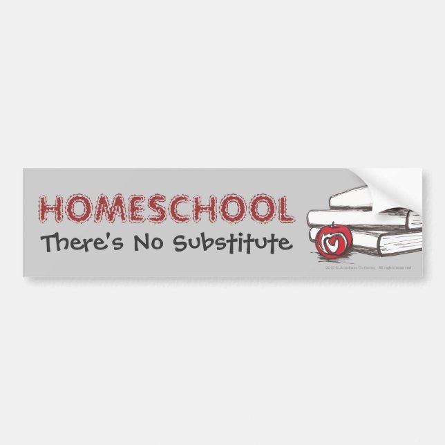 Autocollant De Voiture Adhésif pour pare-chocs de Homeschooling | | (Devant)