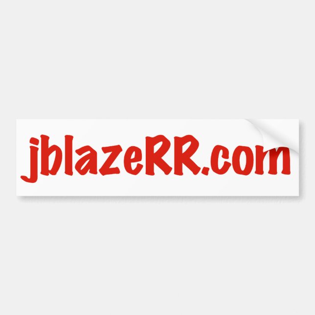 Autocollant De Voiture adhésif pour pare-chocs de jblazeRR.com (Devant)