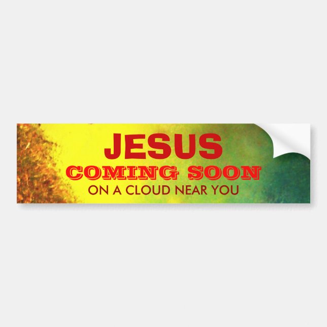 Autocollant De Voiture Adhésif pour pare-chocs de JÉSUS (Devant)
