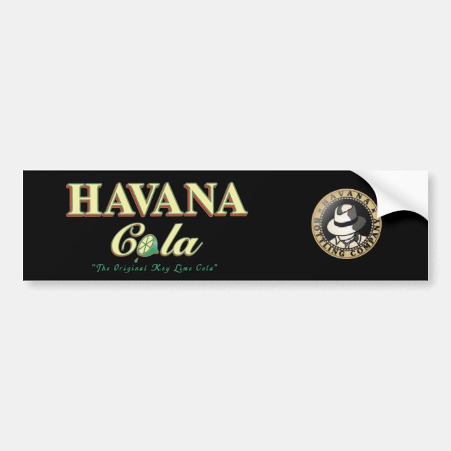 AUTOCOLLANT DE VOITURE ADHÉSIF POUR PARE-CHOCS DE KOLA DE LA HAVANE (Devant)