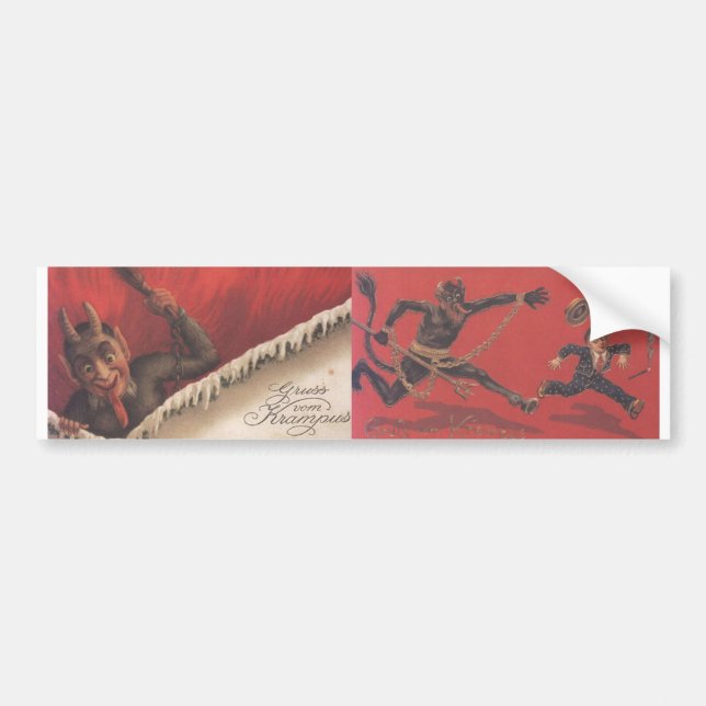 Autocollant De Voiture Adhésif pour pare-chocs de Krampus (Devant)