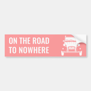 Autocollant De Voiture ADHÉSIF POUR PARE-CHOCS de la "ROUTE 2CV NULLE