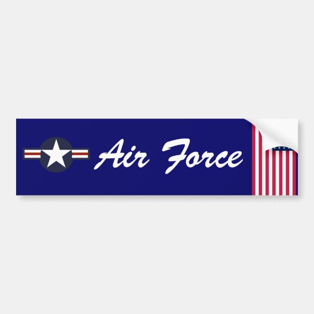 Autocollant De Voiture adhésif pour pare-chocs de l'Armée de l'Air (Devant)