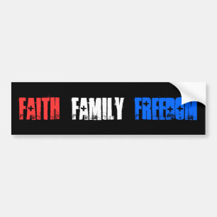 Autocollant De Voiture Adhésif pour pare-chocs "de liberté de famille de