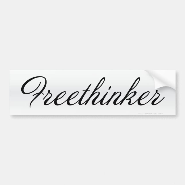 Autocollant De Voiture Adhésif pour pare-chocs de libre penseur (Devant)