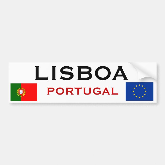 Autocollant De Voiture Adhésif pour pare-chocs de Lisboa* (Devant)