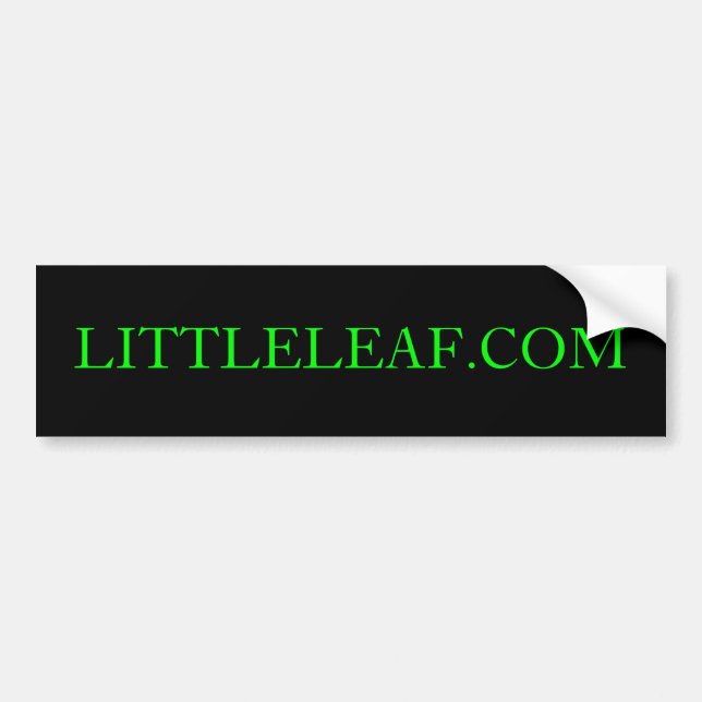 Autocollant De Voiture Adhésif pour pare-chocs de LITTLELEAF.COM (Devant)