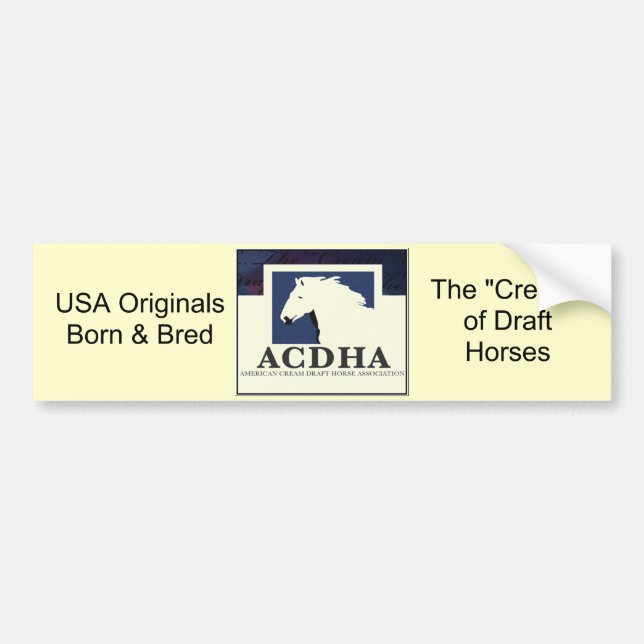 Autocollant De Voiture Adhésif pour pare-chocs de logo d'ACDHA (Devant)