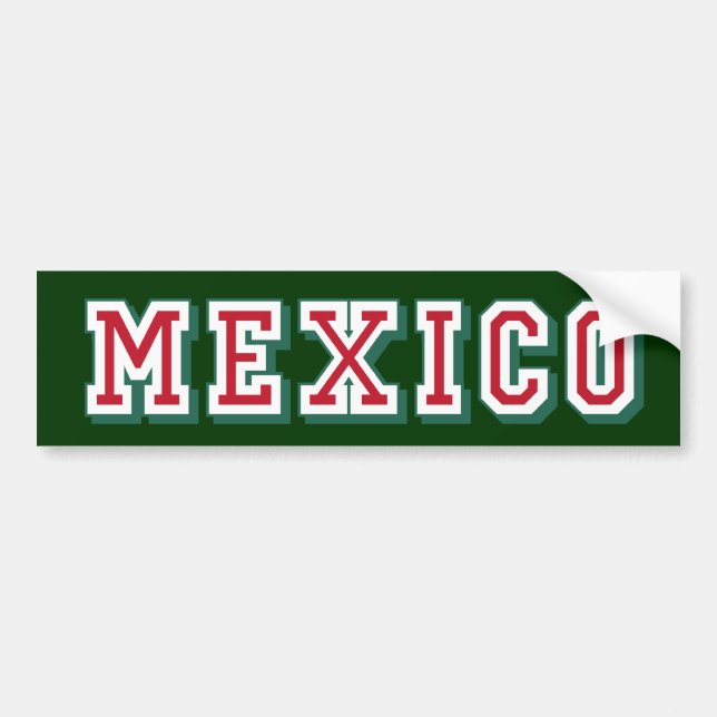Autocollant De Voiture Adhésif pour pare-chocs de logo du Mexique pour (Devant)