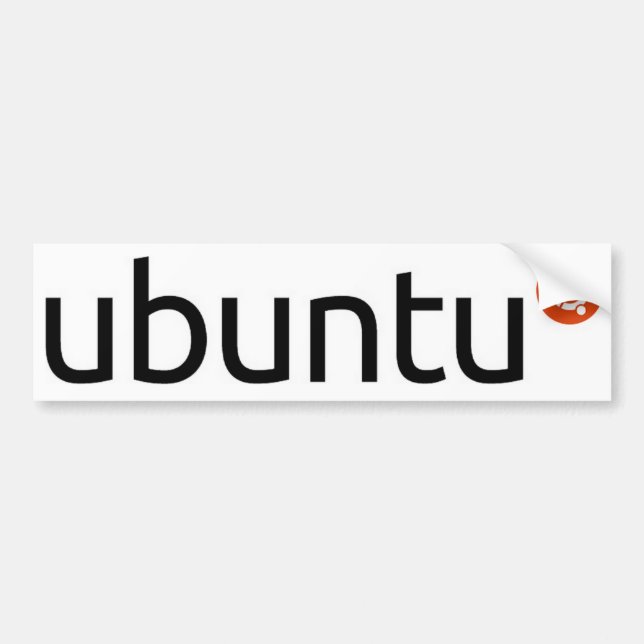 Autocollant De Voiture Adhésif pour pare-chocs de logo d'Ubuntu Linux (Devant)