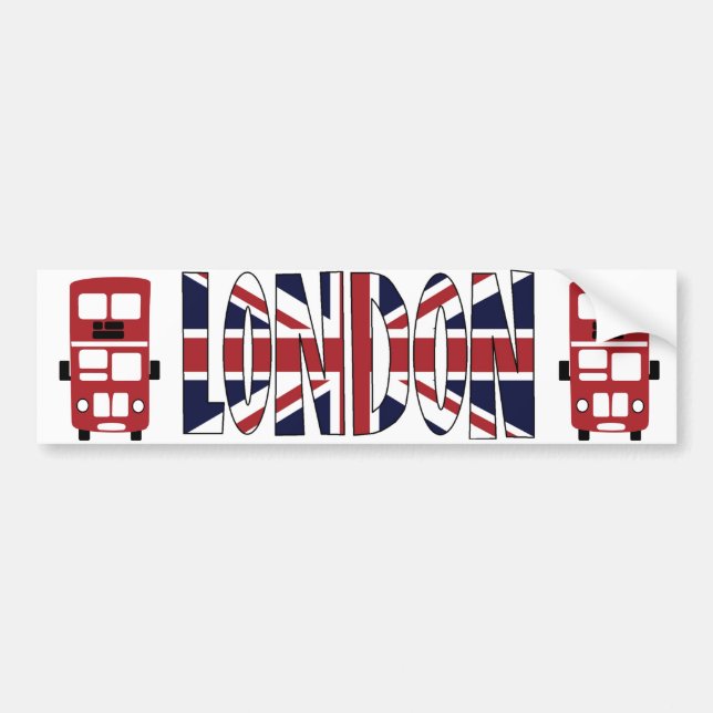 Autocollant De Voiture Adhésif pour pare-chocs de LONDRES d'autobus à  (Devant)