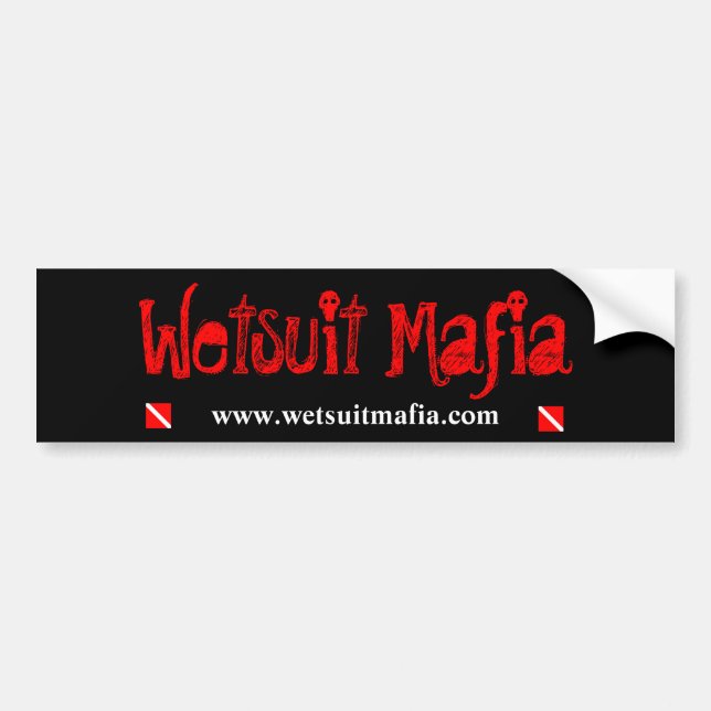 Autocollant De Voiture Adhésif pour pare-chocs de Mafia de Wetsuit (Devant)