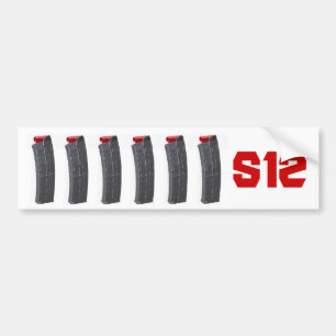 Autocollant De Voiture Adhésif pour pare-chocs de magazine de Saiga 12