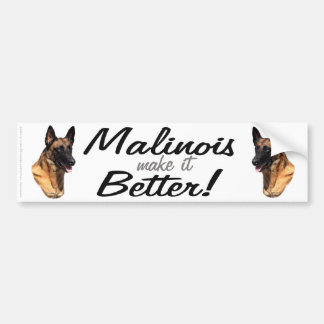 Autocollant De Voiture Adhésif pour pare-chocs de Malinois de Belge