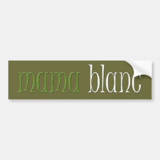 Autocollant De Voiture Adhésif pour pare-chocs de maman Blanc
