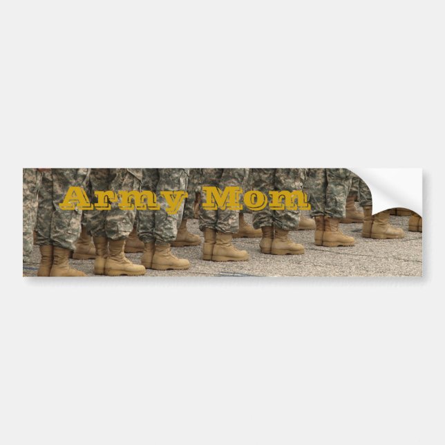 Autocollant De Voiture Adhésif pour pare-chocs de maman d'armée (Devant)